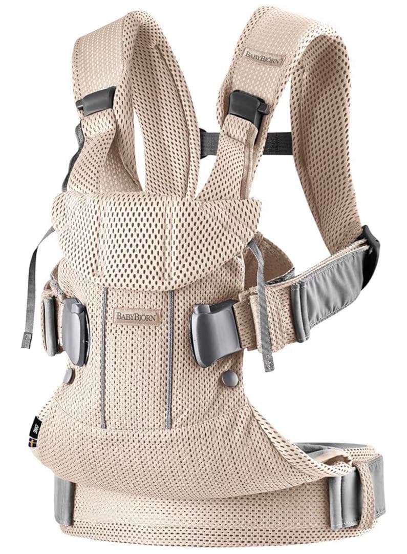 【美品】ベビービョルン 抱っこ紐 ONE KAI Air パーリーピンク