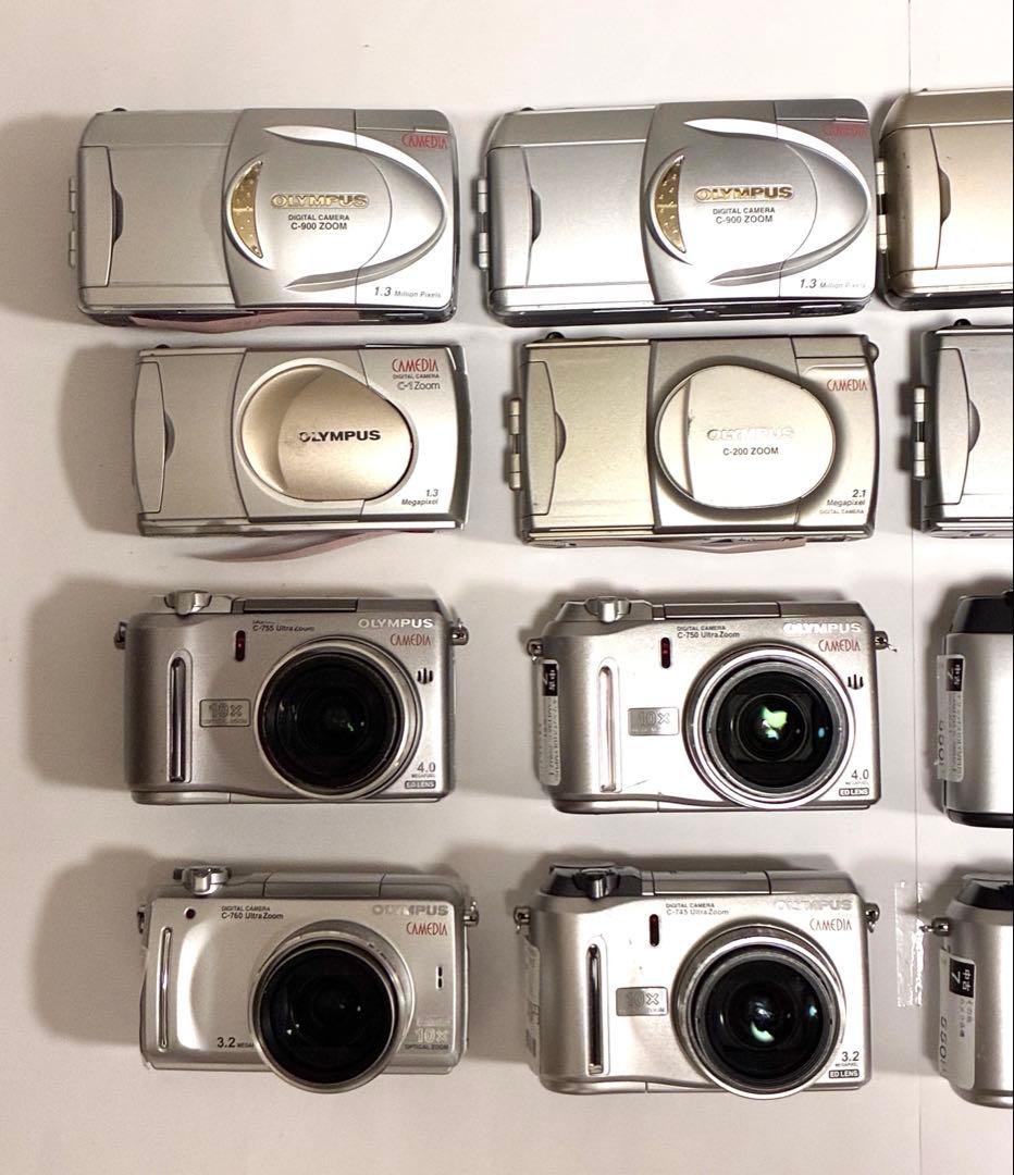 【OLYMPUS　CAMEDIA】 コンパクトデジタルカメラ 16台まとめ売り
