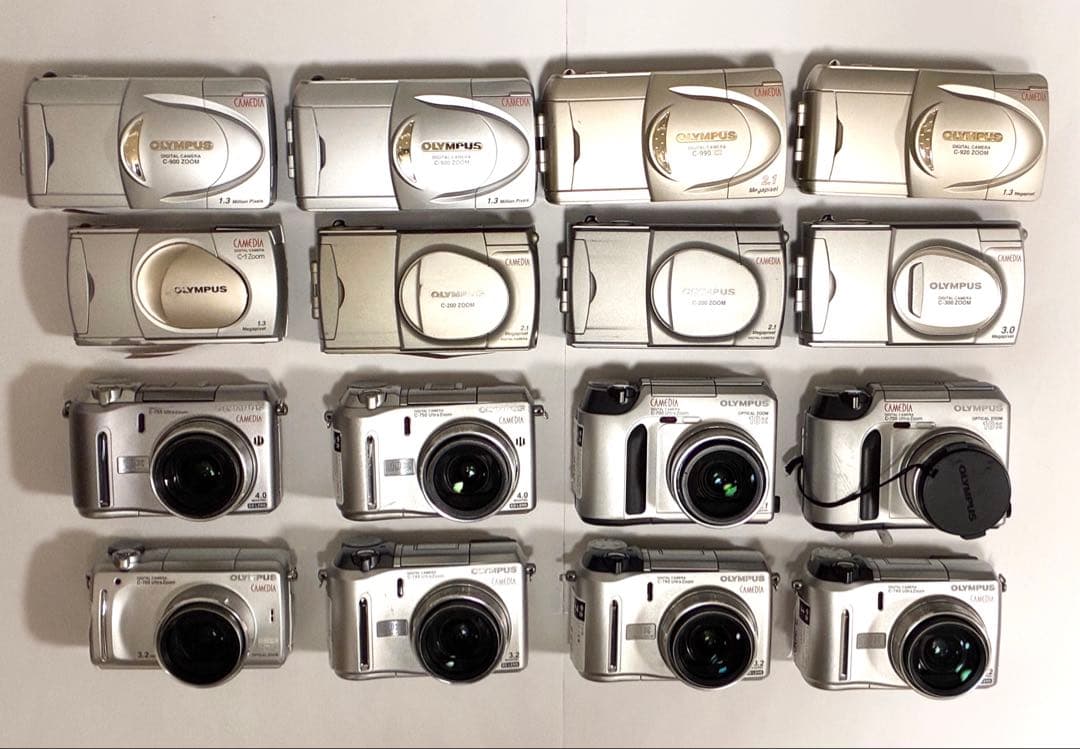 【OLYMPUS　CAMEDIA】 コンパクトデジタルカメラ 16台まとめ売り