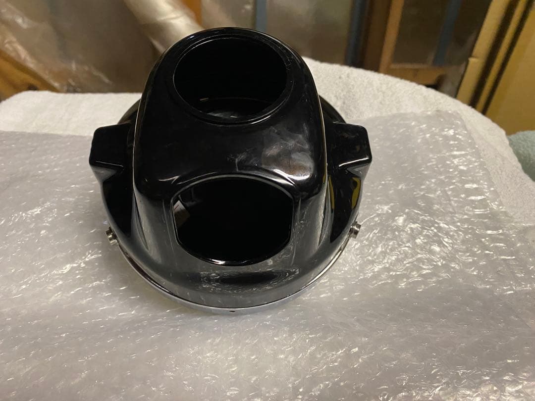 イエロー 丸型 バイクライト旧車　カスタム　モンキー　中古品マーシャル