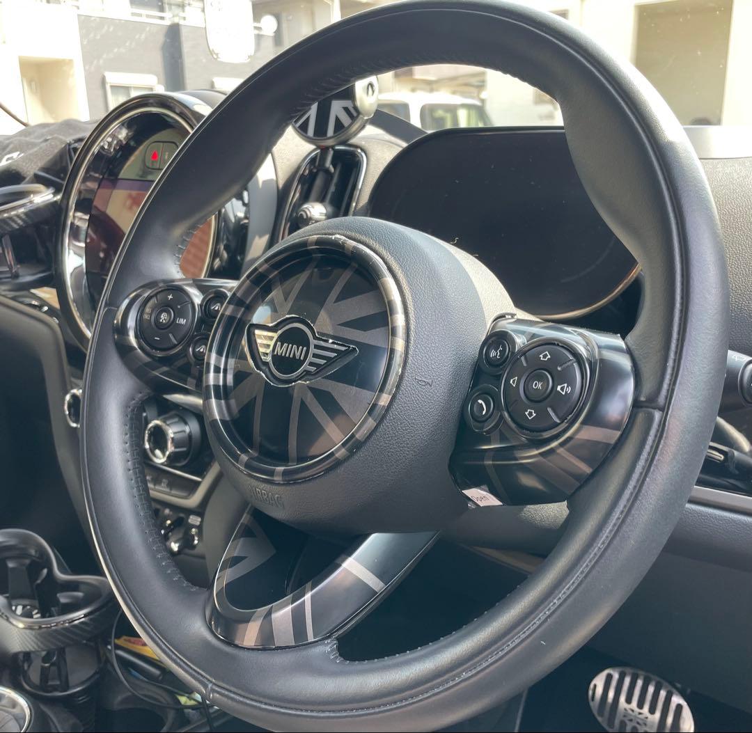 F系MINI ステアリングパネルカバーセット　ダークユニオンジャック　4点セット