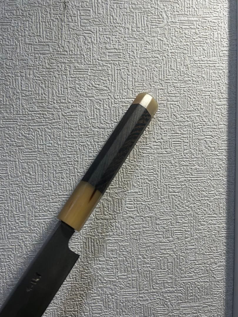 青一鋼　切付け柳刃包丁 尺