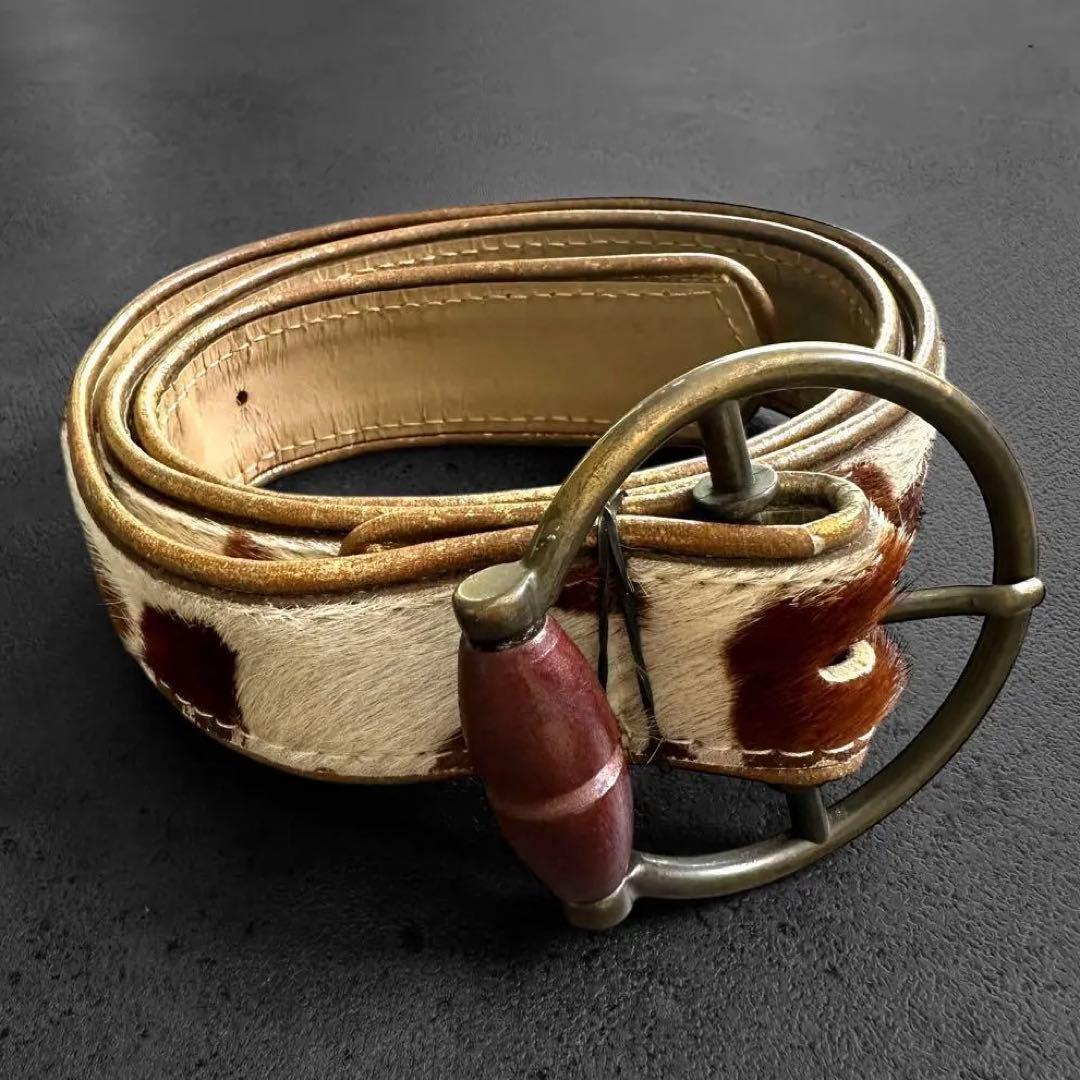 希少✨DOLCE&GABBANA Cow Harako Belt