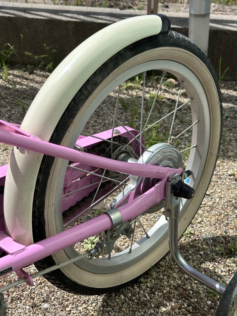 子供用自転車 16インチ ピンク バスケット付き