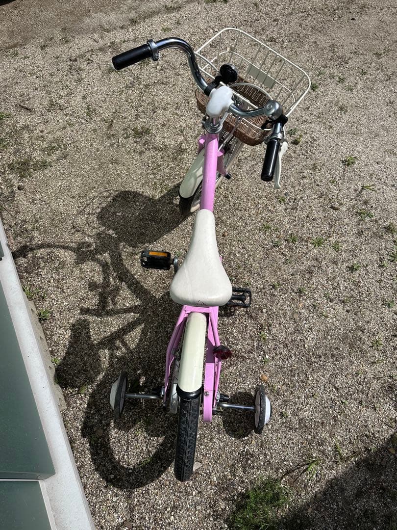 子供用自転車 16インチ ピンク バスケット付き