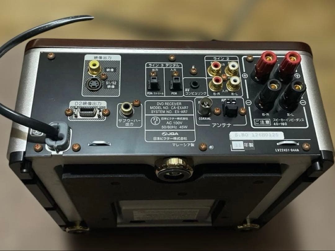 Victor コンパクトコンポ　CA-EXAR7 スピーカー左右　説明書付