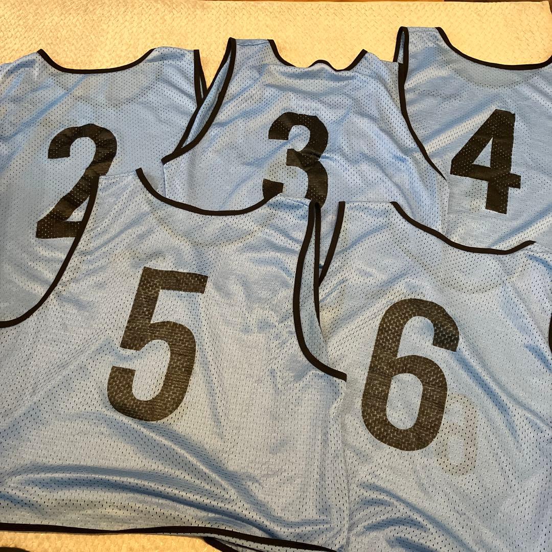 ボランチmolten 蛍光イエローオレンジブルー　ビブス