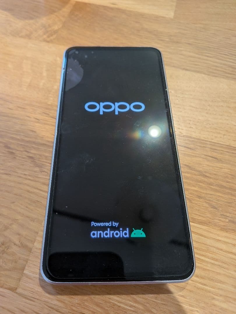 OPPO Reno 9a 本体 ムーンホワイト 画面ヒビ有