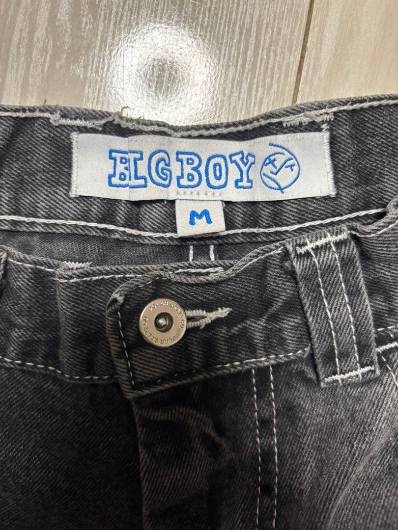 POLAR SKATE BIGBOY 旧ロゴ　グレー　デニム　Mサイズ