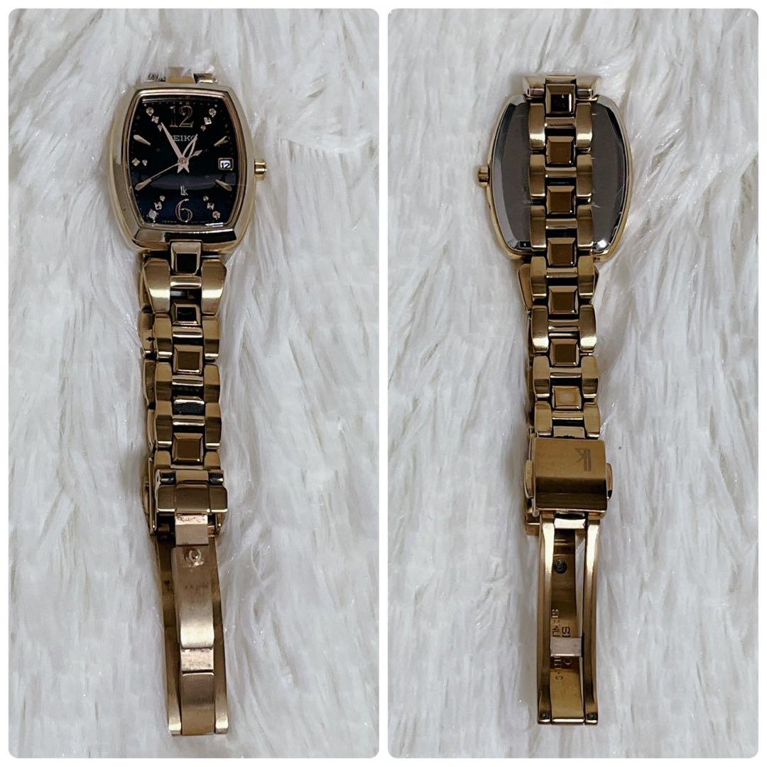 【美品】SEIKO ルキア ソーラー 電波 腕時計 1B32-0AE0