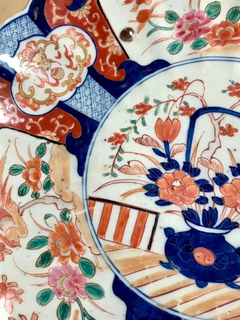 【美品／詳細不明】伊万里　 大皿　直径約38㎝　 アンティーク　有田焼　和食器