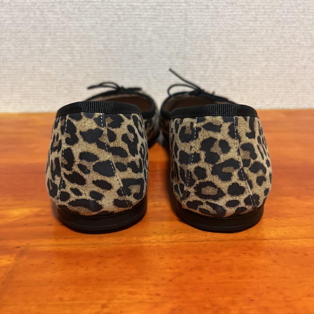 ❀未使用品 SPELTA　スペルタ　バレエシューズ　レオパード 38 24.5