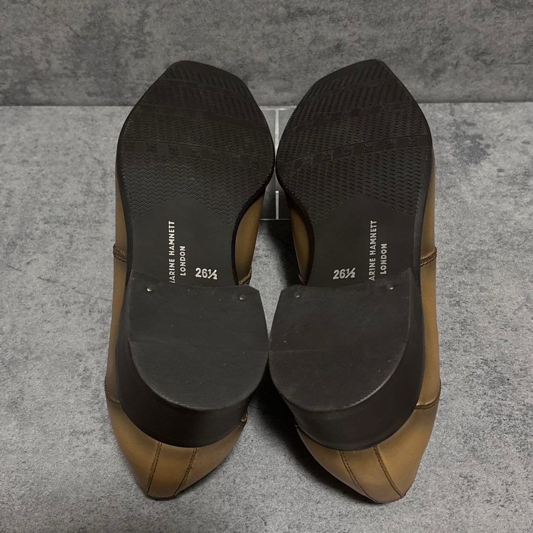 新品　キャサリンハムネットロンドン　ビジネスシューズ　ブラウン　本革　2225
