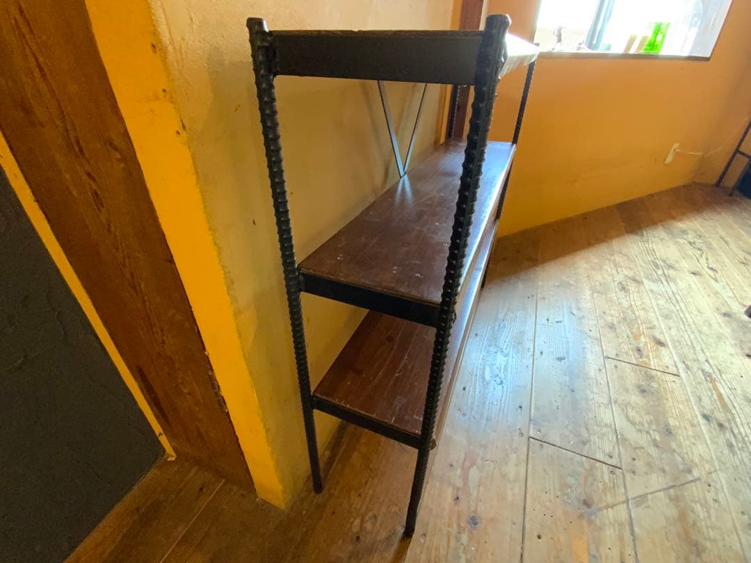アイアン家具用　３段シェルフ　男前インテリア　棚板無しは7900円