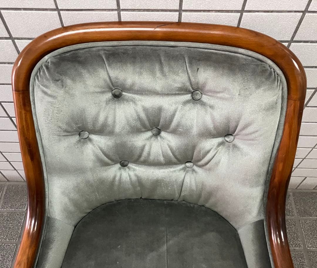 Tatsuオールドカリモクkarimoku モケット　シングルアームソファ