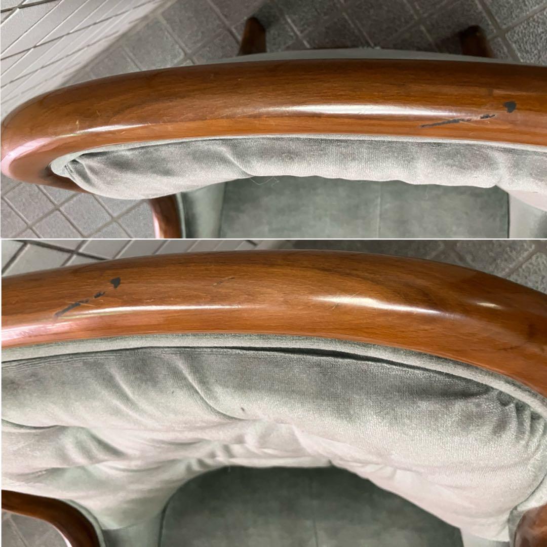 Tatsuオールドカリモクkarimoku モケット　シングルアームソファ