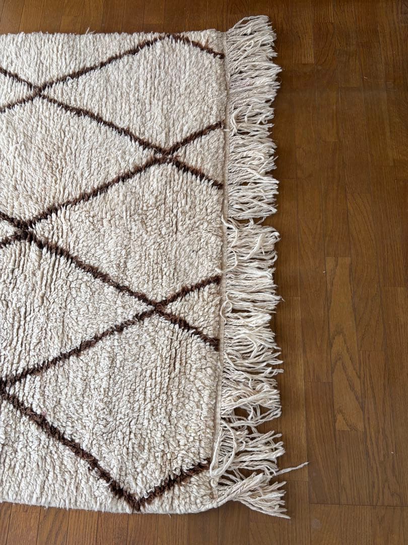 モロッコ製　ベニワレン　ラグ