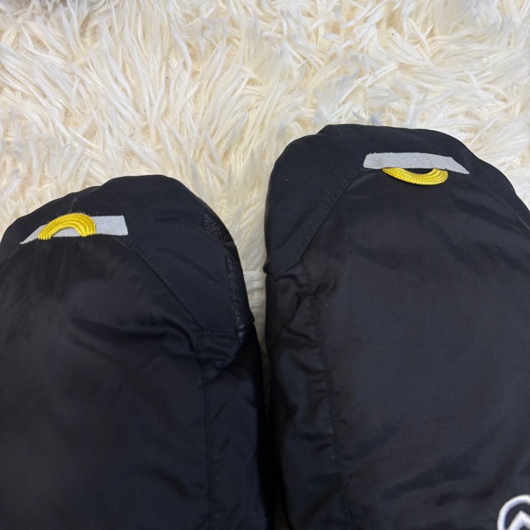 美品 ノースフェイス ダウン グローブ ミトン 黒 スノーボード 防寒 雪国