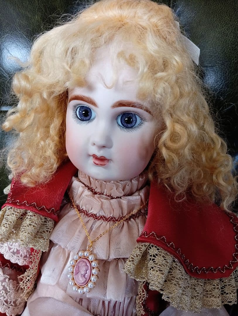 ビスクドール　♥ビクトリアンスタイル のジュモー　ヴァイオレットの眼差し♥