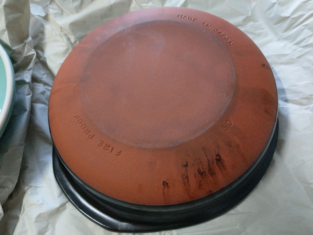 レア・青磁土鍋・9号・銀峯陶器・菊花・萬古焼