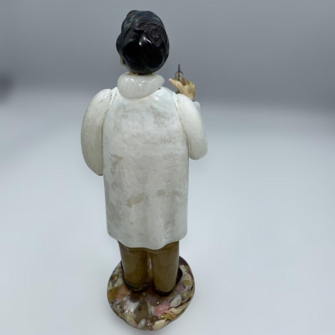 ボヘミアンガラス　ドクター陶器人形　チェコ製　高さ約22㎝