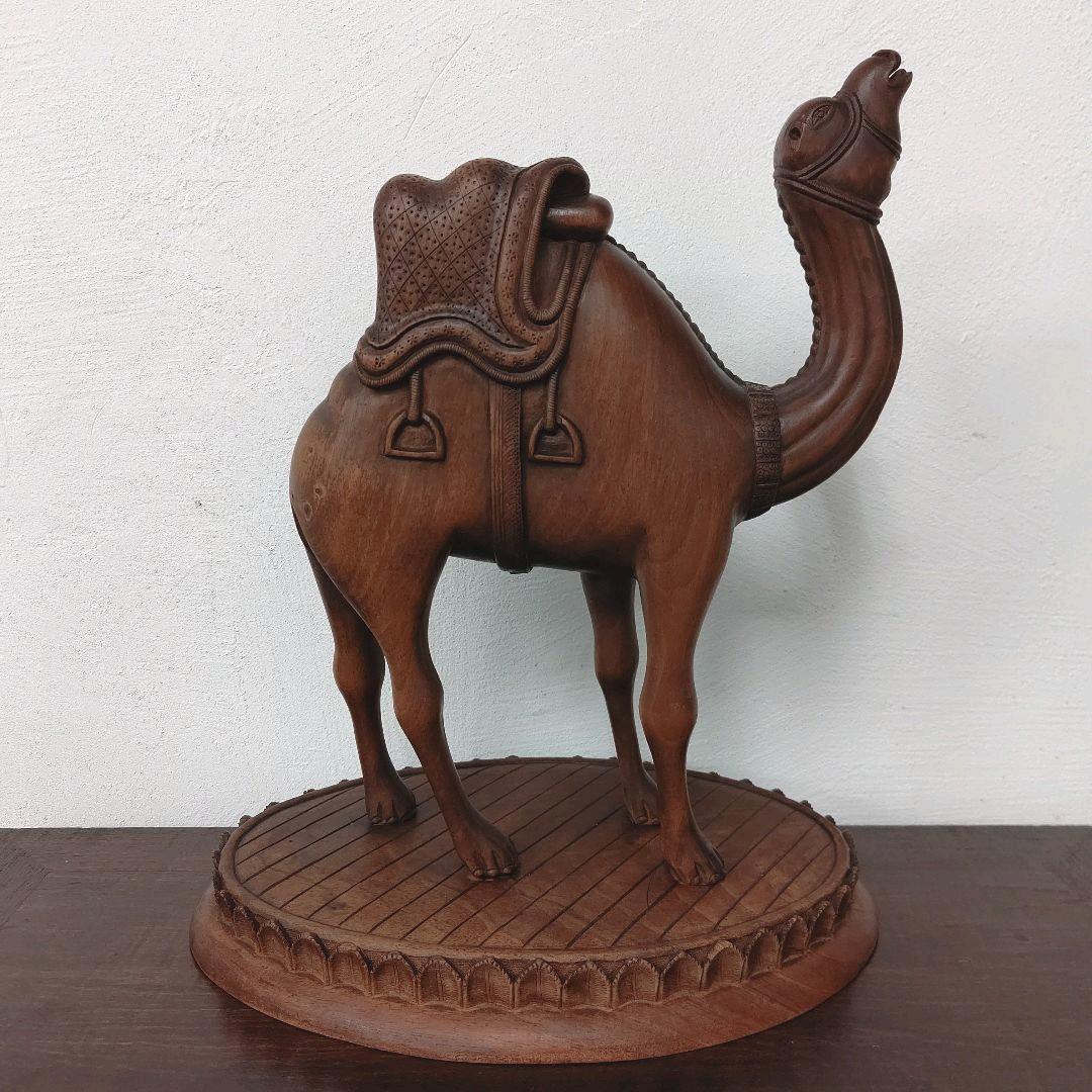モロッコ 木彫 彫刻 Camel ラクダ