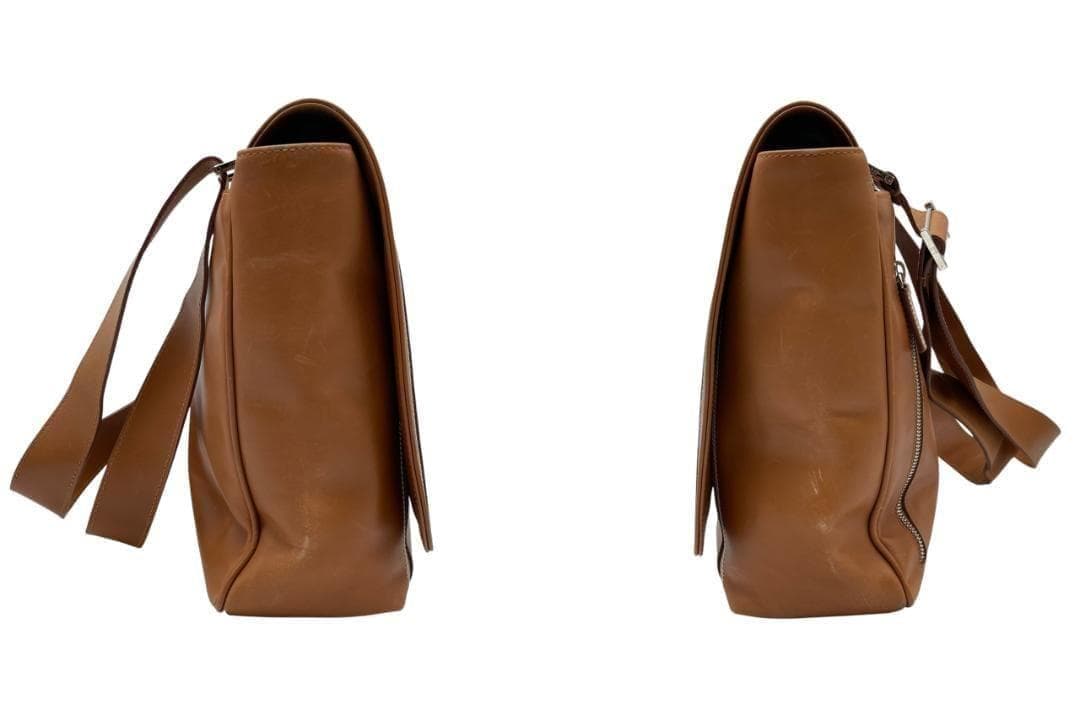 dunhill/ダンヒル レザー ショルダーバッグ メッセンジャーバッグ