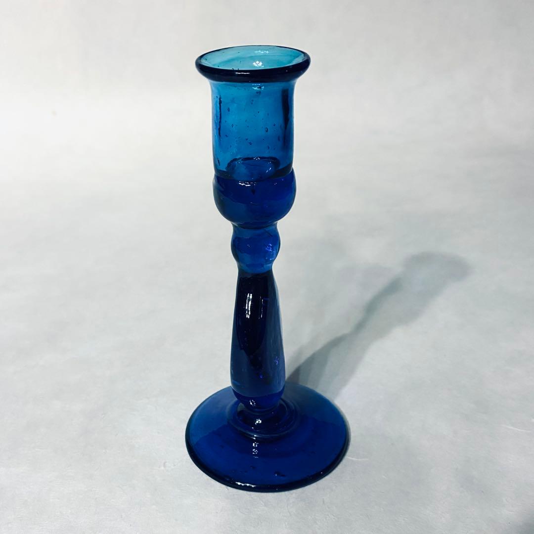 倉敷ガラス　小谷真三　キャンドルスタンド　民藝