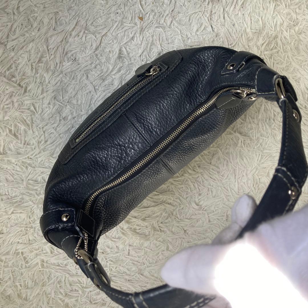 バッグ vintage coach old soho half moon black