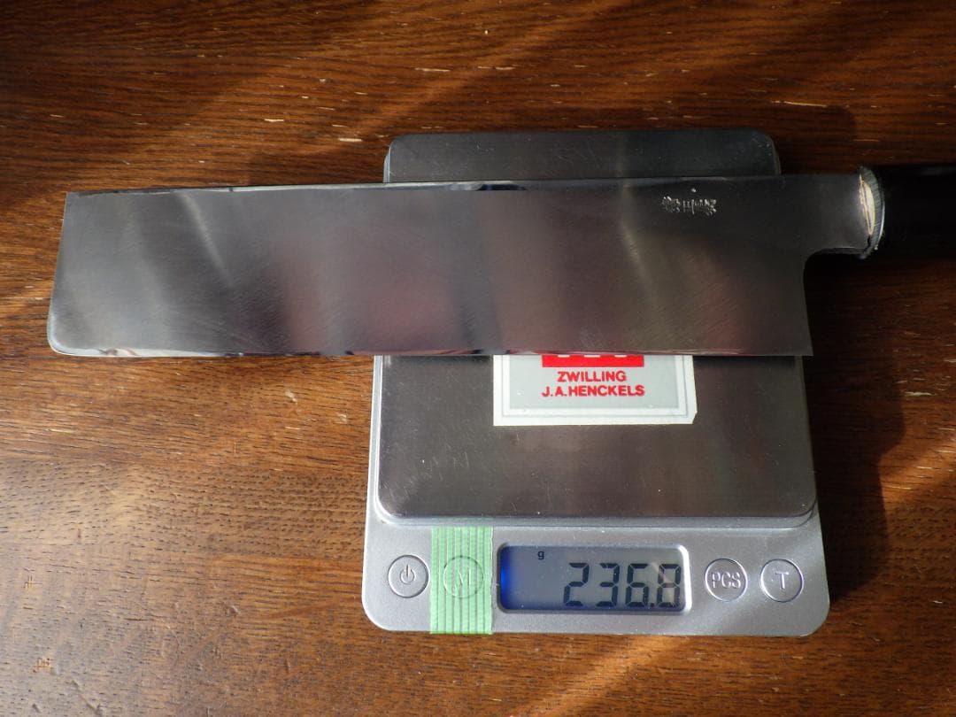 ザ*ロ様 東型薄刃包丁★正義作★本水牛天然木柄★㊨手研ぎ済み・堺打刃物▲記名有▲