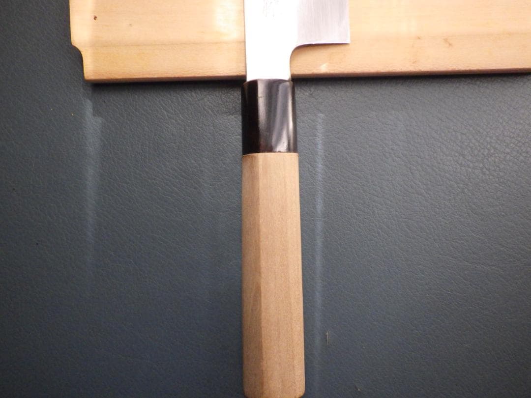 ザ*ロ様 東型薄刃包丁★正義作★本水牛天然木柄★㊨手研ぎ済み・堺打刃物▲記名有▲