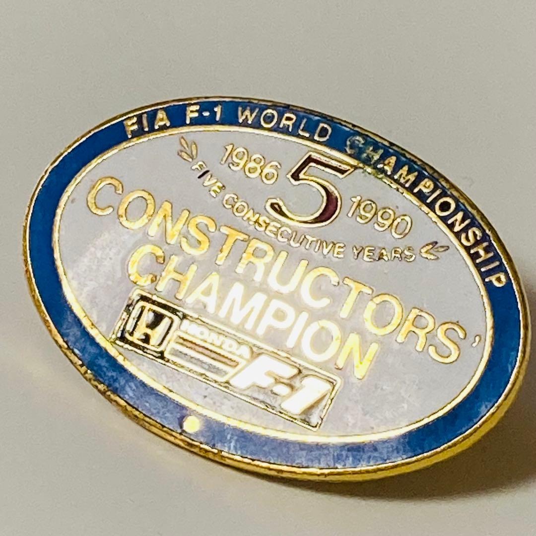 F1✳️HONDA『5年連続 コンストラクターズチャンピオン記念ピンバッジ』非売品