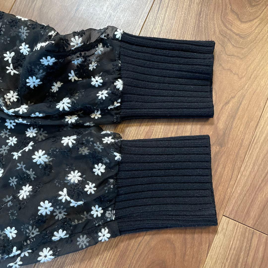 trefle+1 マーガレットカーディガン　黒