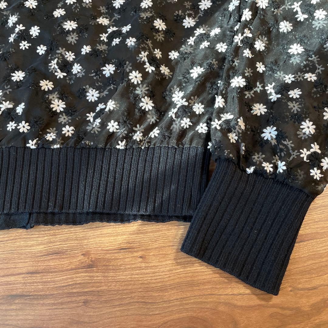 trefle+1 マーガレットカーディガン　黒