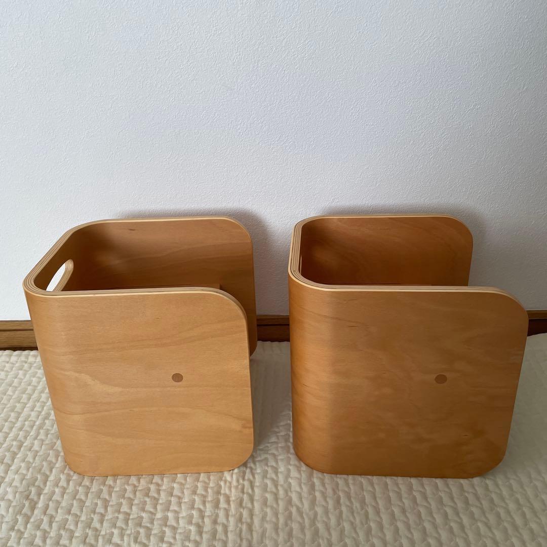 ＊美品＊HOPPL ホップル コロコロチェア 木製 キッズチェア 2脚セット