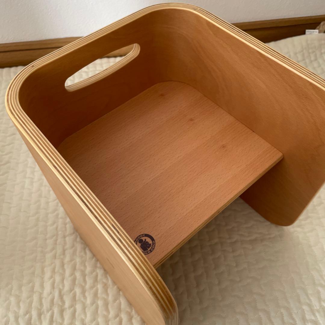 ＊美品＊HOPPL ホップル コロコロチェア 木製 キッズチェア 2脚セット