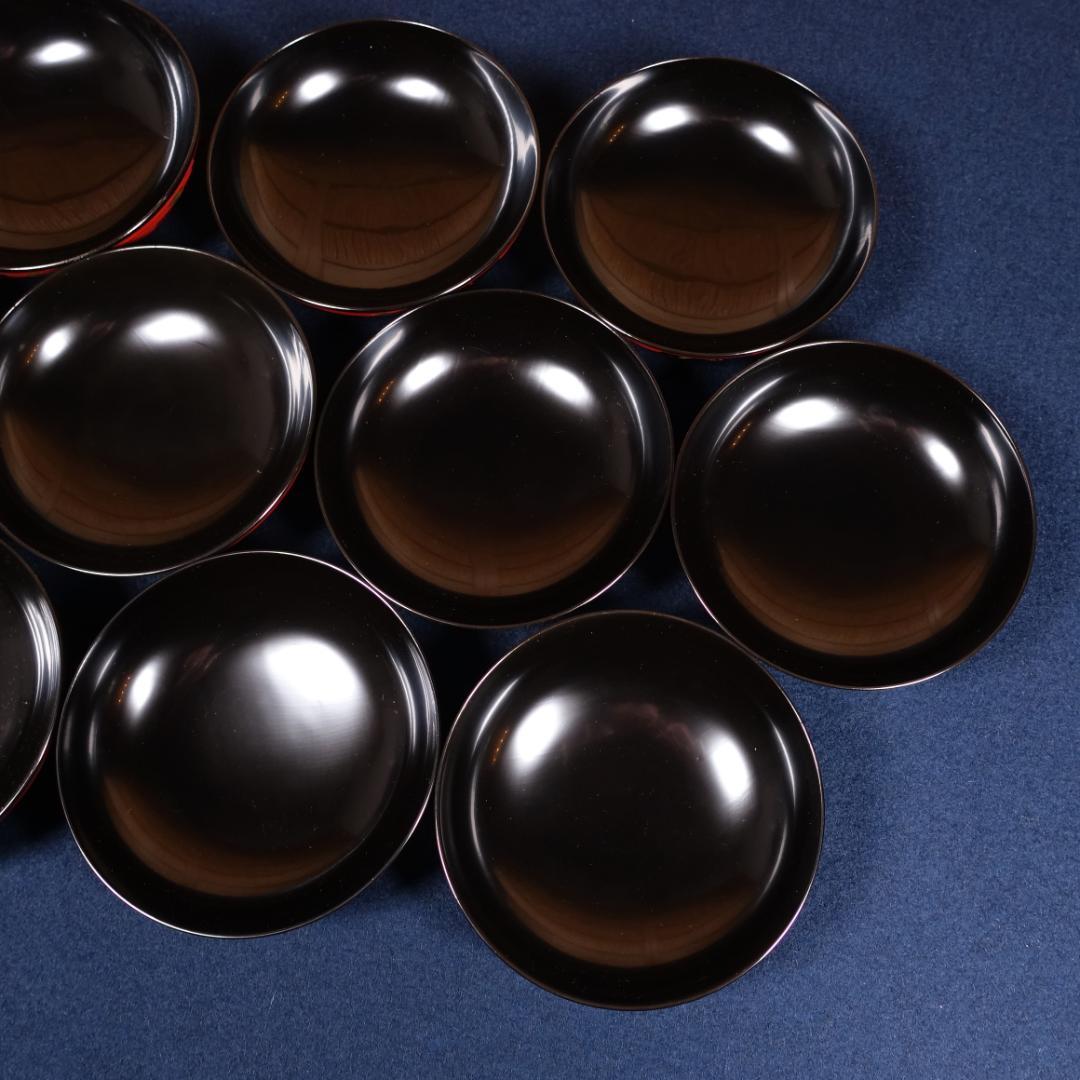 塗師 和田璜斎 秀衡絵 煮物椀 秀衡椀 10客 共箱