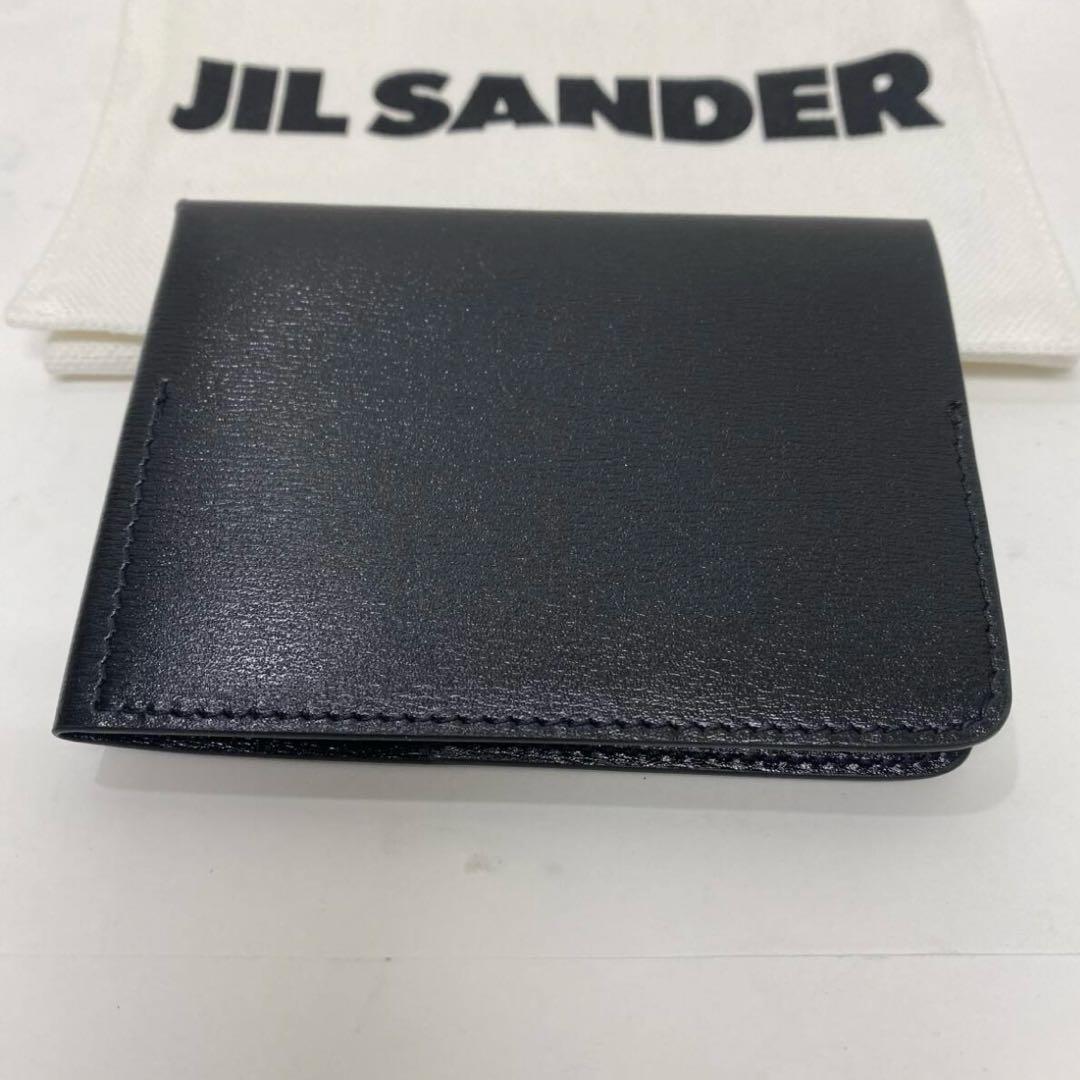 新品　ジルサンダー　レザー 名刺入れ ブラック　Jil Sander カード入れ