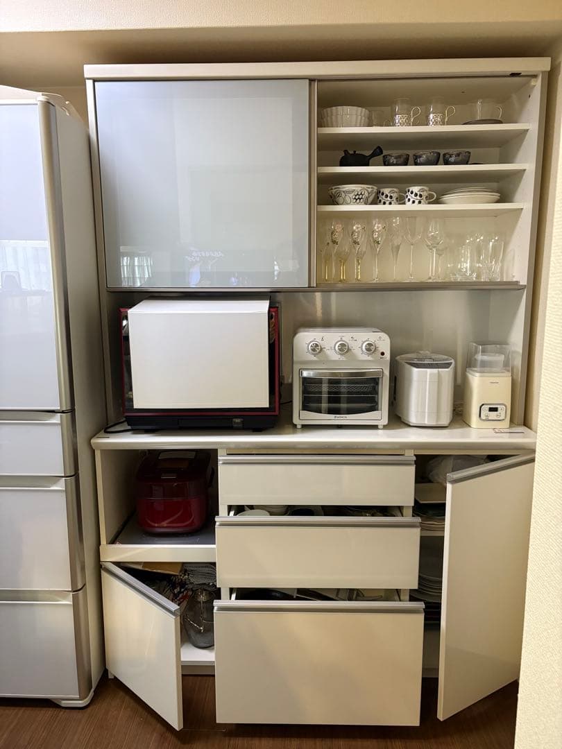 パモウナ 食器棚 キッチン 140×198×50