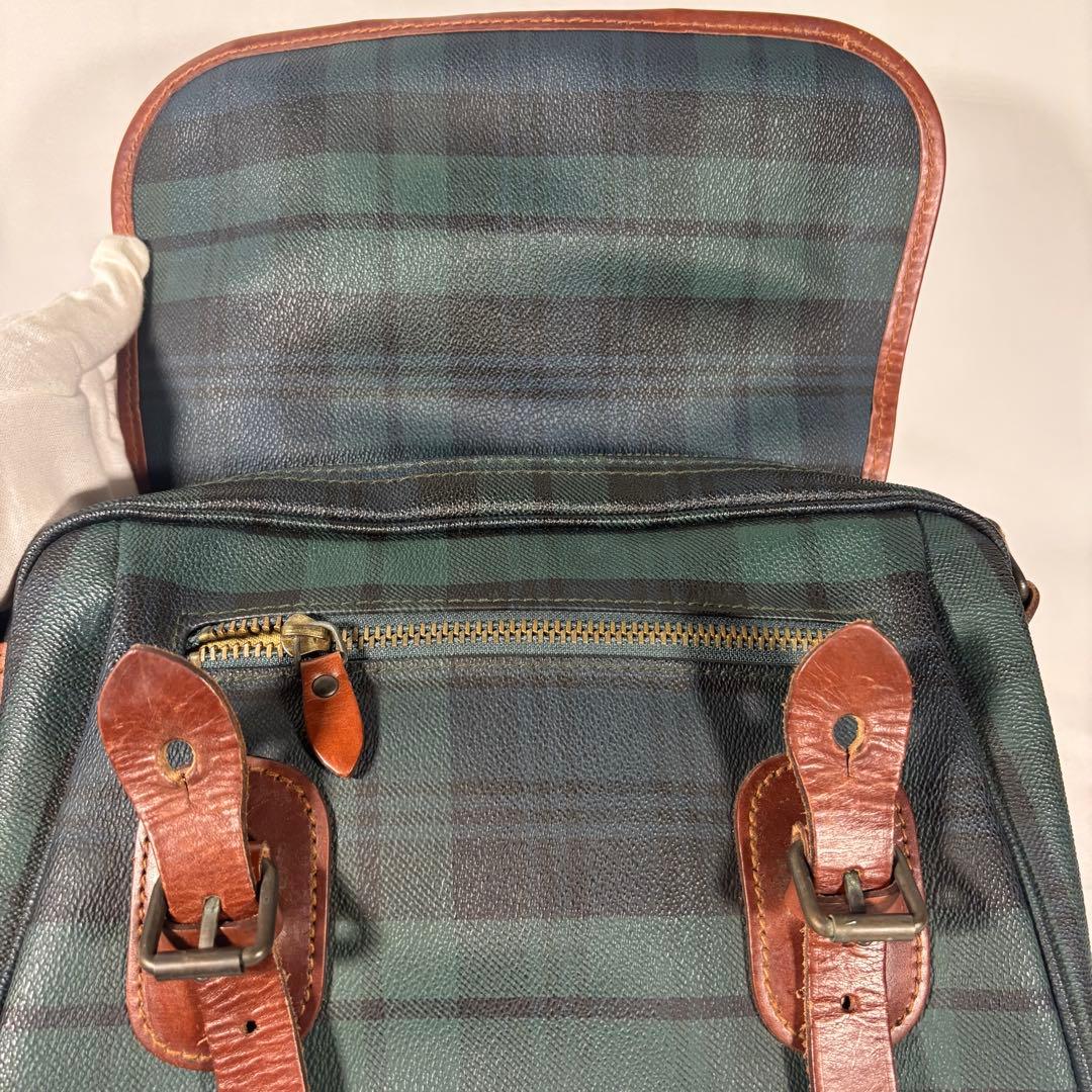 ポロラルフローレン メッセンジャーバッグ 斜め掛け ブラックウォッチ チェック