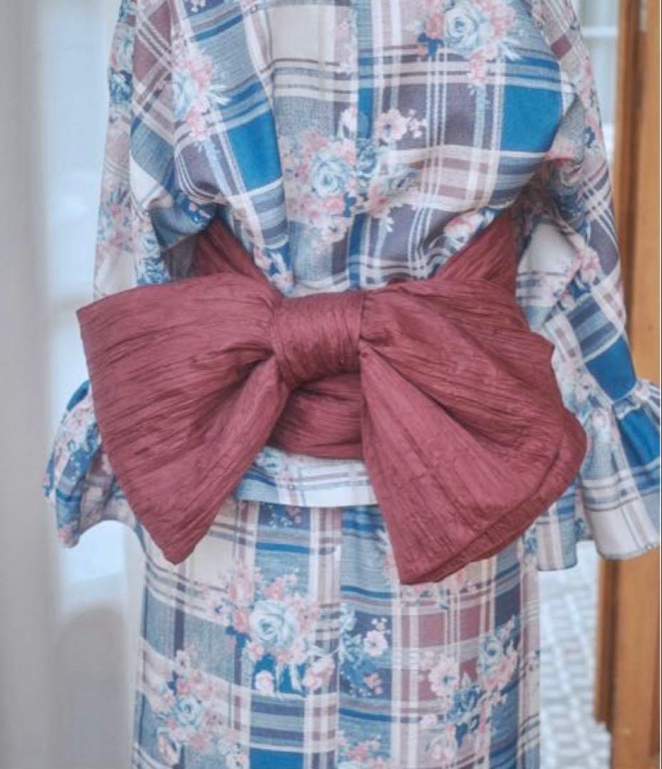 Lovilyn セパレート浴衣　帯セット　ネイビー