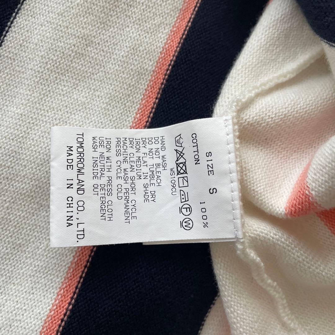 未使用　MACPHEE コットン100%クルーネックスナップカーディガン