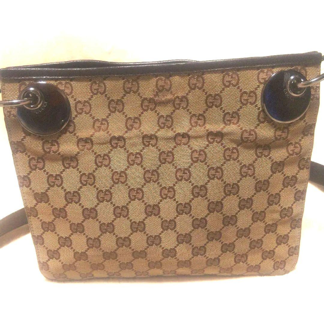 グッチ GGキャンバス エクリプス GG柄 ショルダーバッグ 袋付き