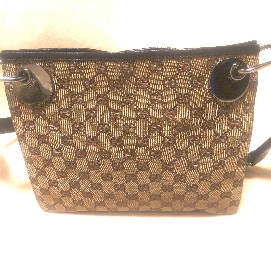グッチ GGキャンバス エクリプス GG柄 ショルダーバッグ 袋付き