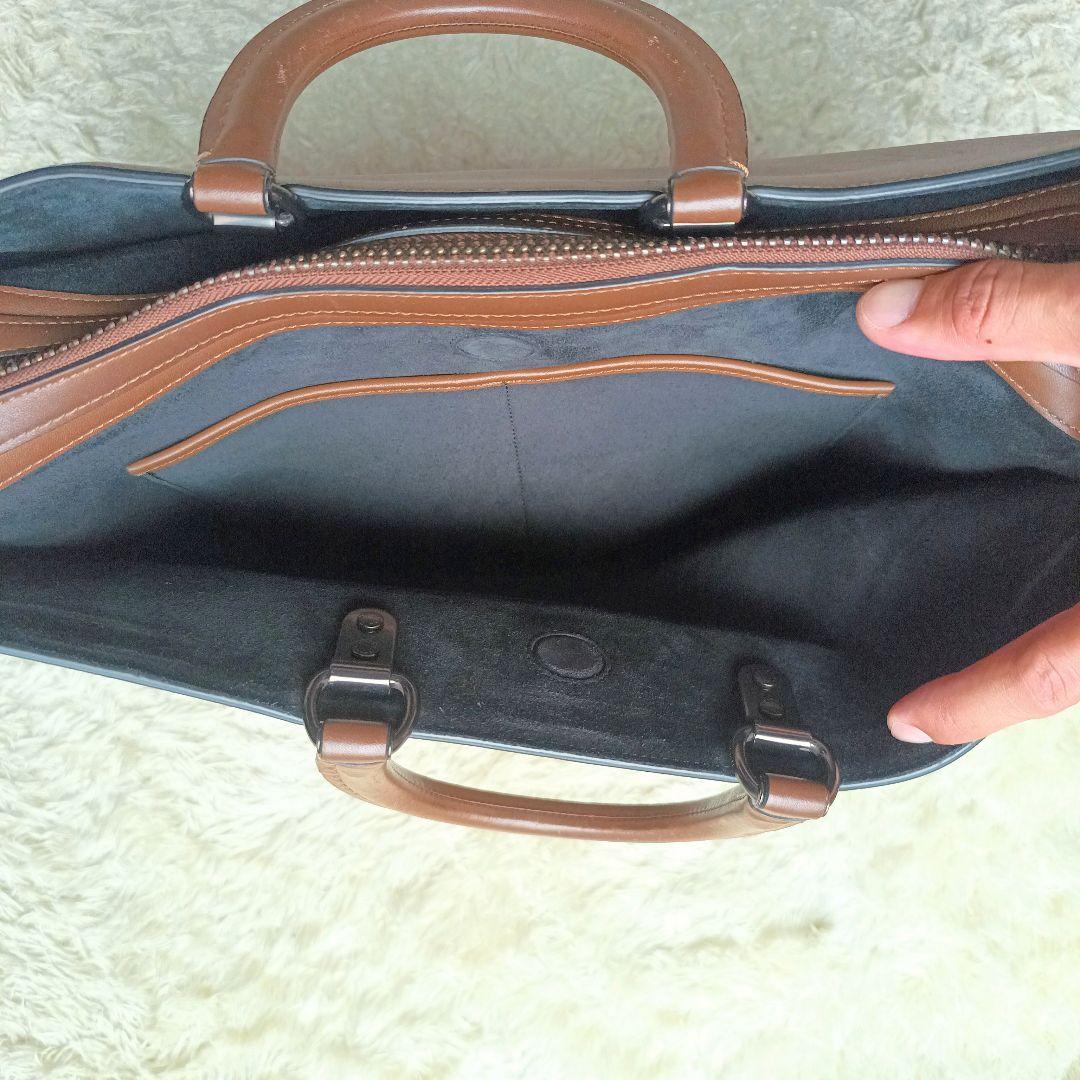 コーチ　ローグ　ブリーフ　ビジネスバッグ　グラブタンレザー　高級ライン