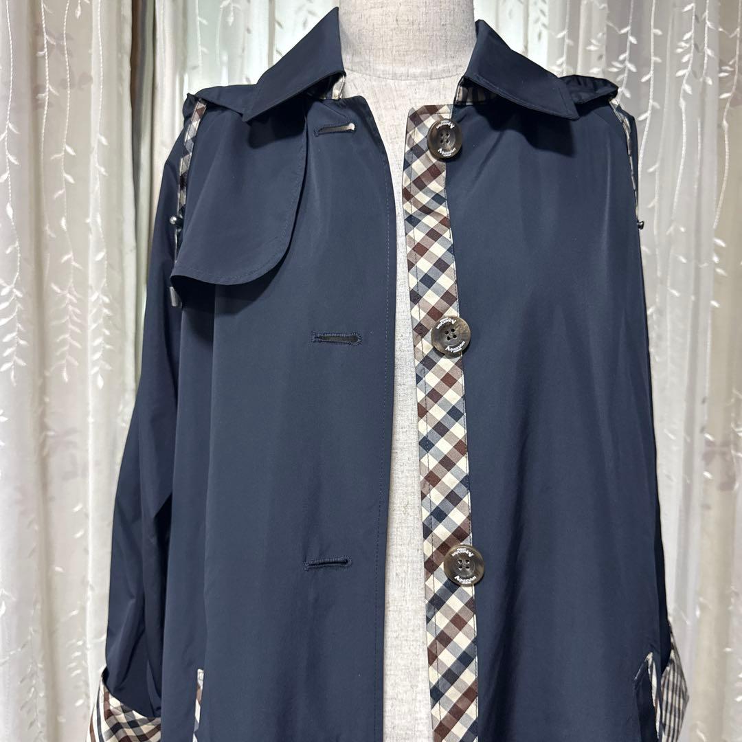 値下げ　新品未使用　アクアスキュータム トレンチデザイン レインコート