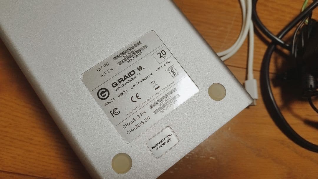 最終値下げ！G-Technology G-RAID 20TB HDD