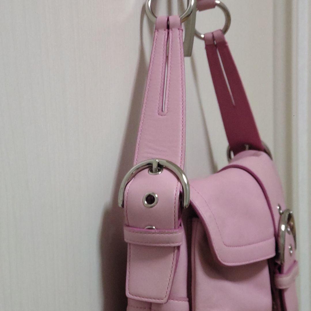 極美品 コーチ COACH SOHO pink ソーホー ワンショルダー 希少