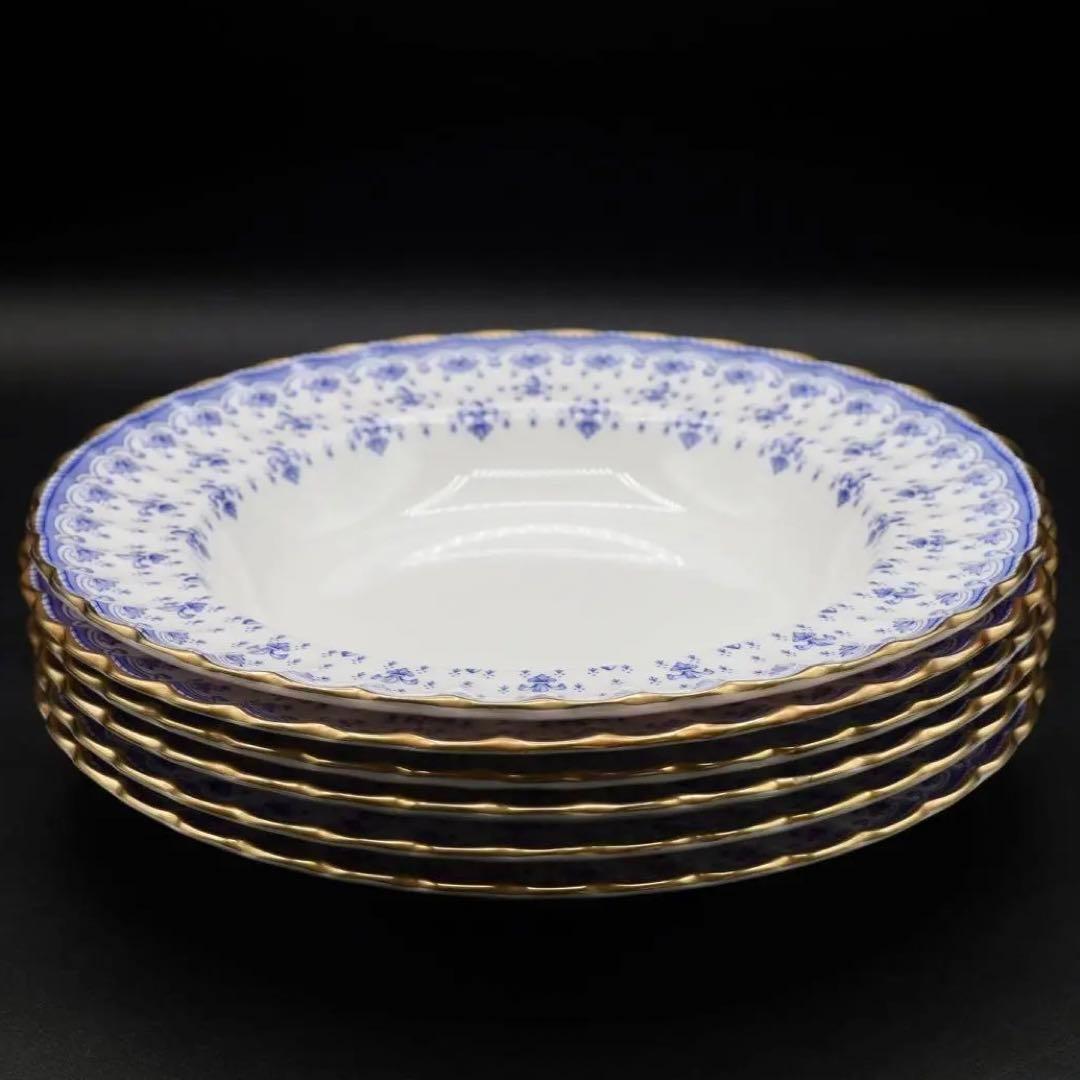 ぴ*ん様 スポード フルール・ド・リス 23.5cm ディーププレート 6枚セッ