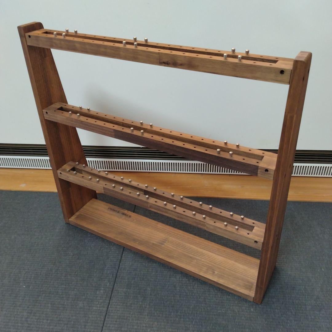 ✨️新品級✨️ WOOD WORKS リールスタンド ブラウン リール置き 釣具